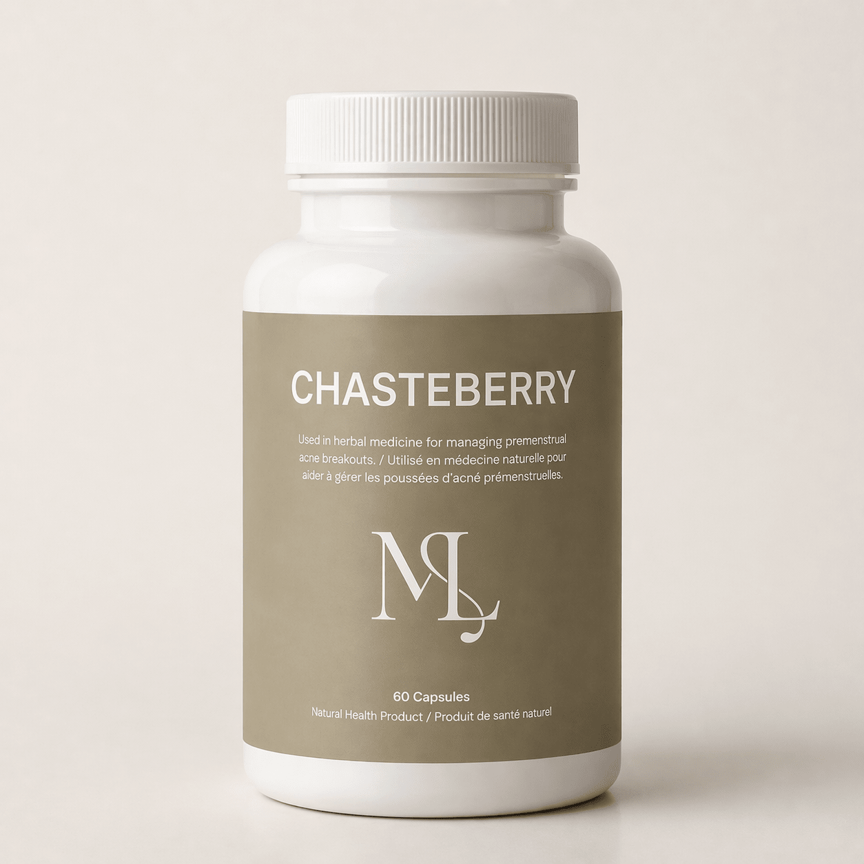 ML Chaste Berry - Hormonal Acne Supplement for Premenstrual Breakouts & Cycle - Related Acne - ML Aesthetic Clinic