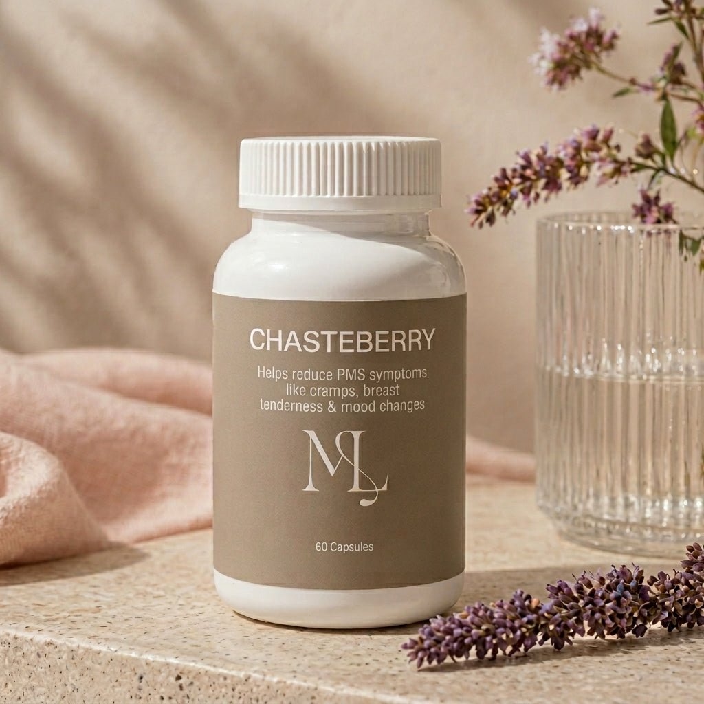 ML Chaste Berry - Hormonal Acne Supplement for Premenstrual Breakouts & Cycle - Related Acne - ML Aesthetic Clinic