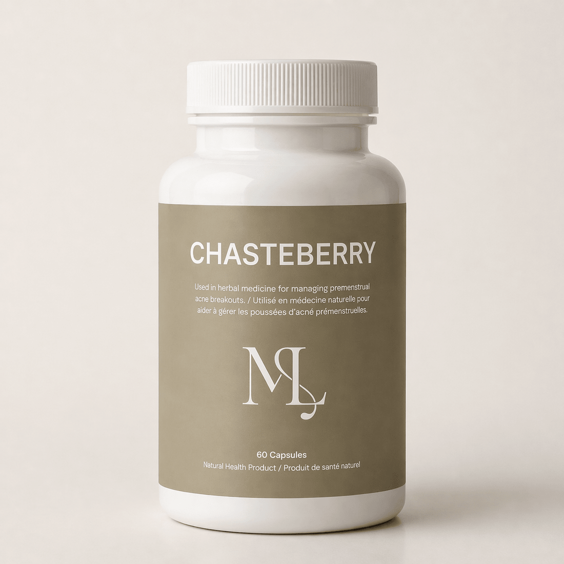 ML Chaste Berry - Hormonal Acne Supplement for Premenstrual Breakouts & Cycle - Related Acne - ML Aesthetic Clinic