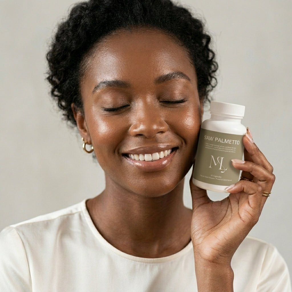 ML Saw Palmetto - Hormonal Acne &amp; Hair Support | DHT Blocker Supplement for Women &amp; Men - ML Aesthetic Clinic