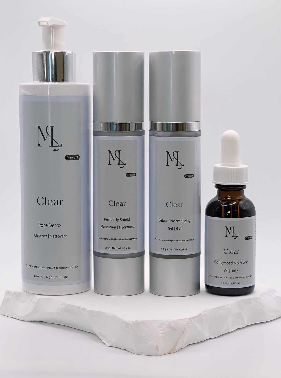 ML Clear Acne Essentials - Produits de soins de la peau ML