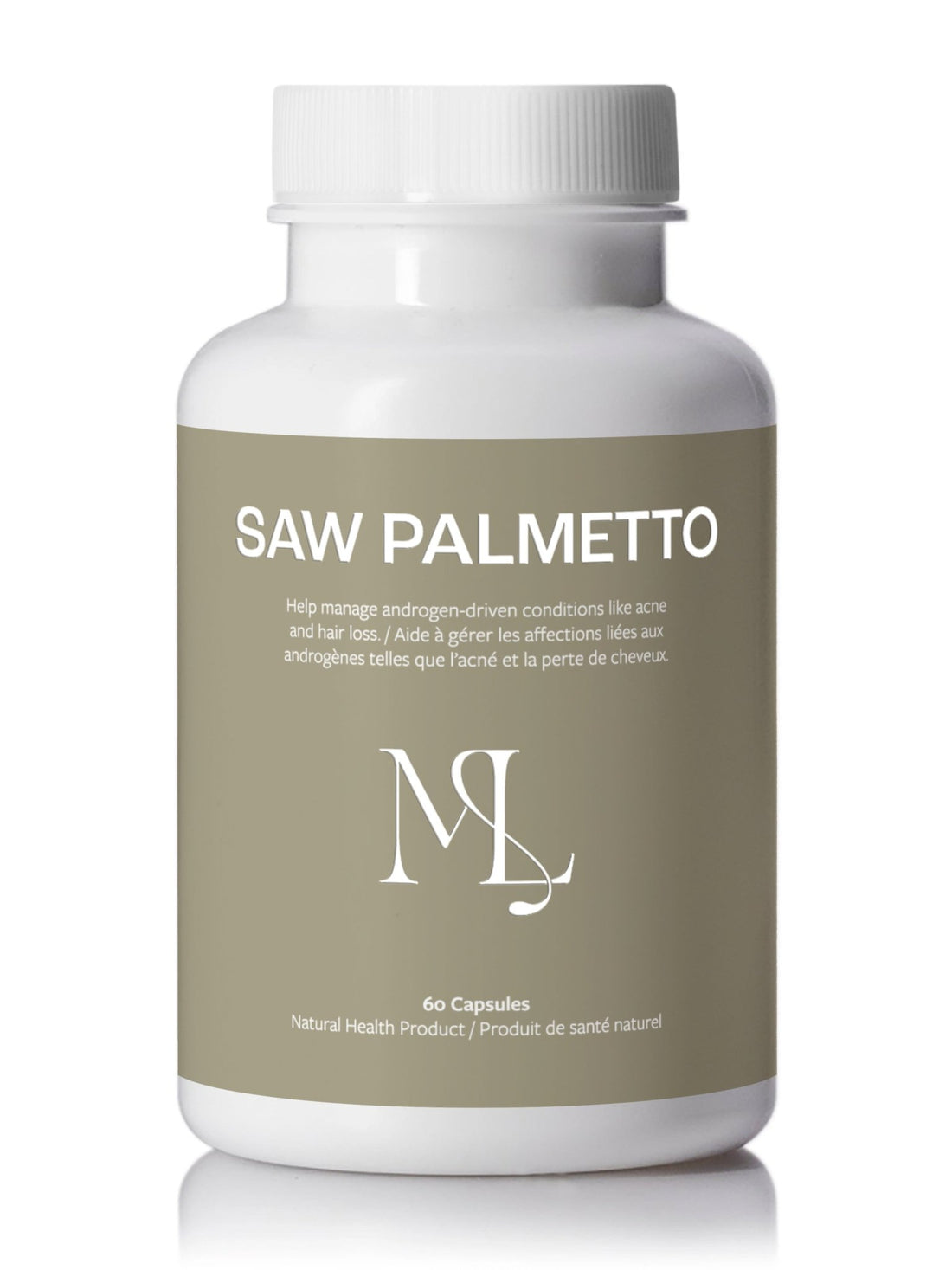 ML Saw Palmetto - Hormonal Acne & Hair Support | DHT Blocker Supplement for Women & Men - ML Aesthetic Clinic